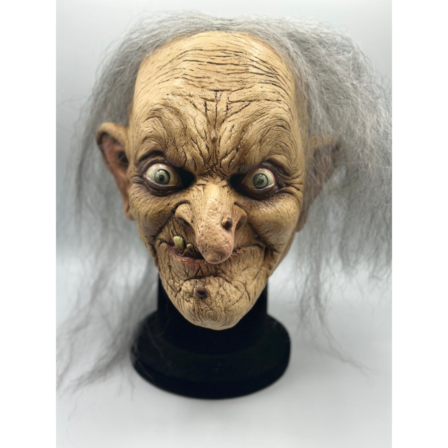 Scary witch mask with hair - Halloween mask witch - luxury Halloween mask