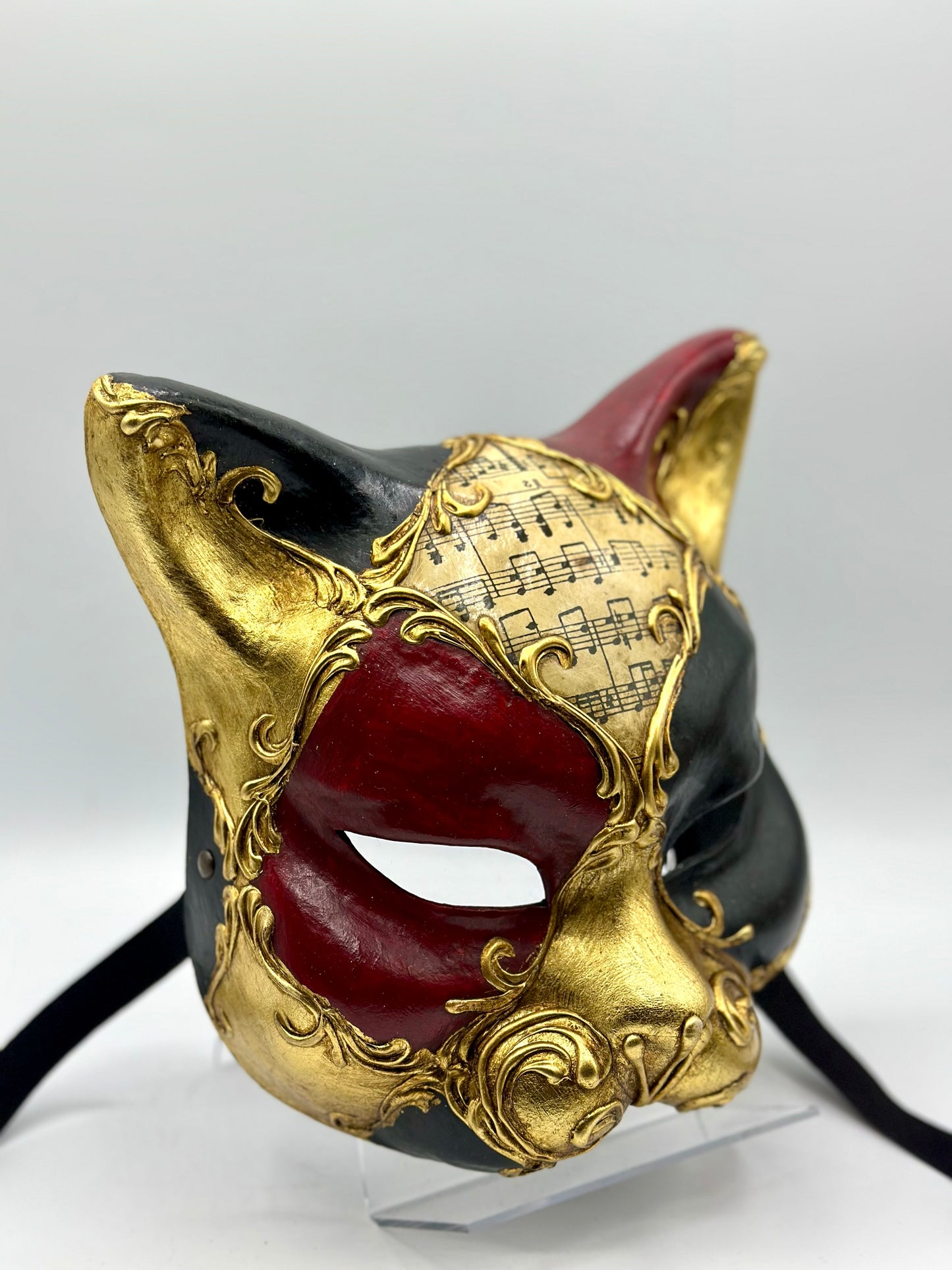 Venezianische Katzenmaske - Maskenmaske Katze