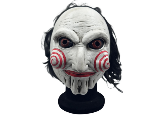 Halloween mask - Scary clown mask with hair - Horror mask - Scary mask clown