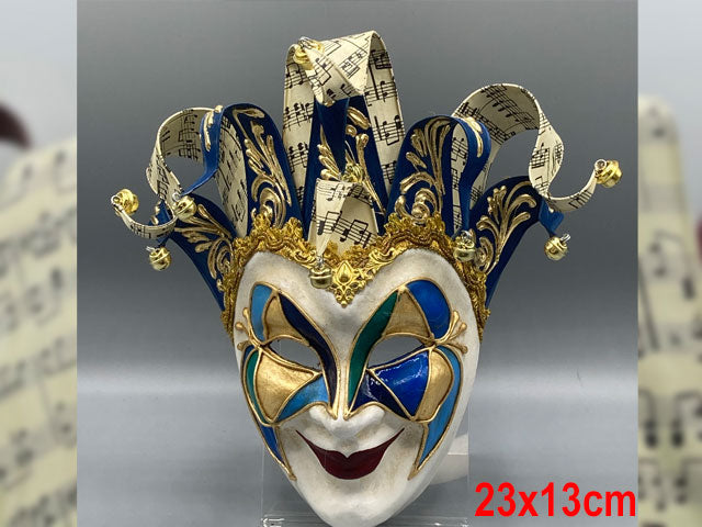 Mini Joker-Maske in Blau